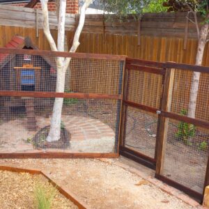 Chicken run fence